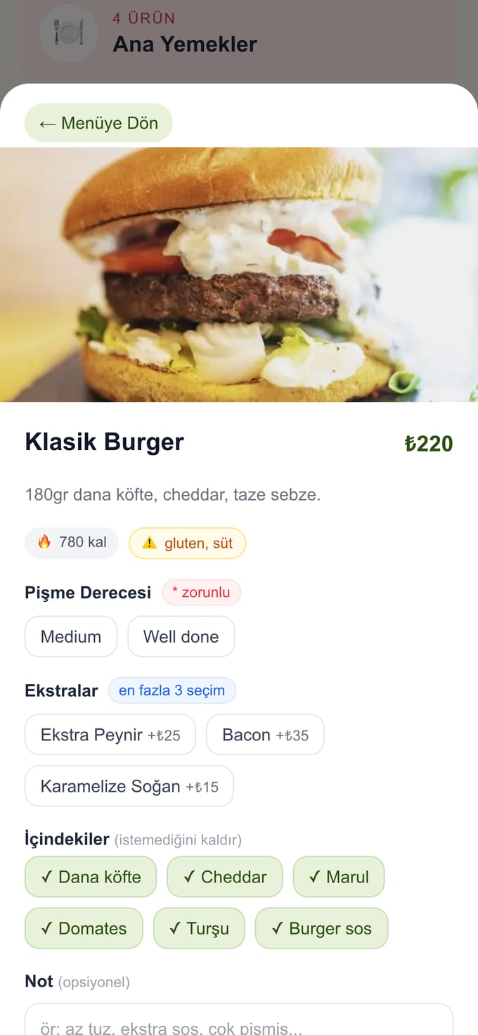 Ürün detayı